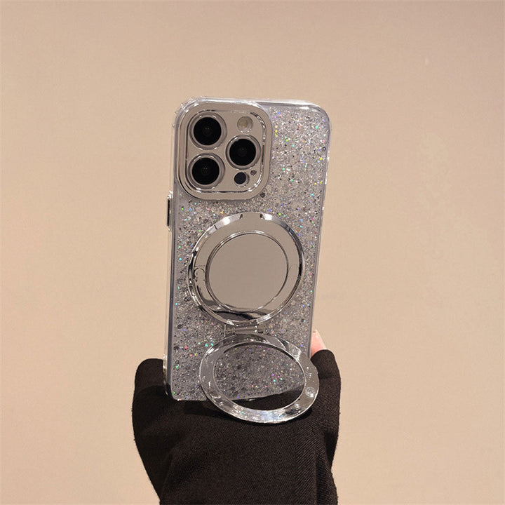 Lisslune | Silver Glitter Mirror MagSafe