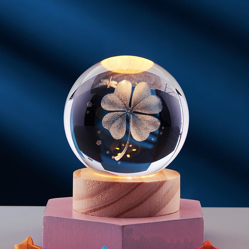 Lisslune | AURASHINE – 3D LED Crystal Lamp for Dreamy Night Ambiance