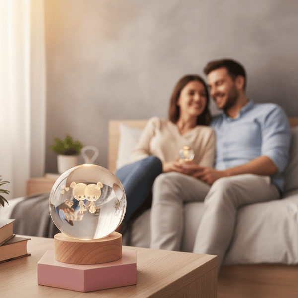 Lisslune | AURASHINE – 3D LED Crystal Lamp for Dreamy Night Ambiance