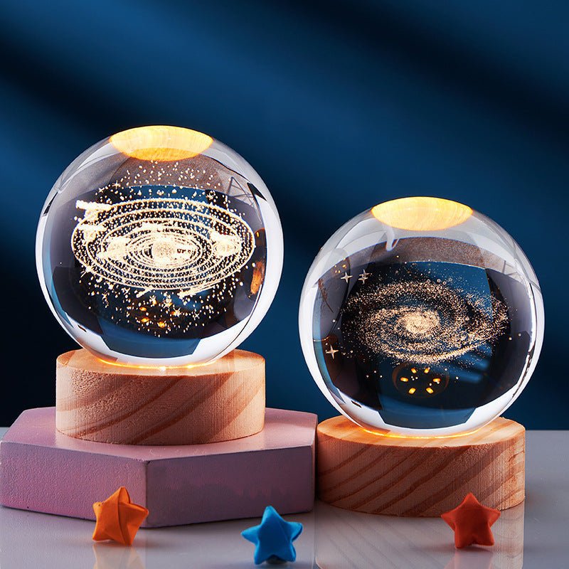 Lisslune | AURASHINE – 3D LED Crystal Lamp for Dreamy Night Ambiance