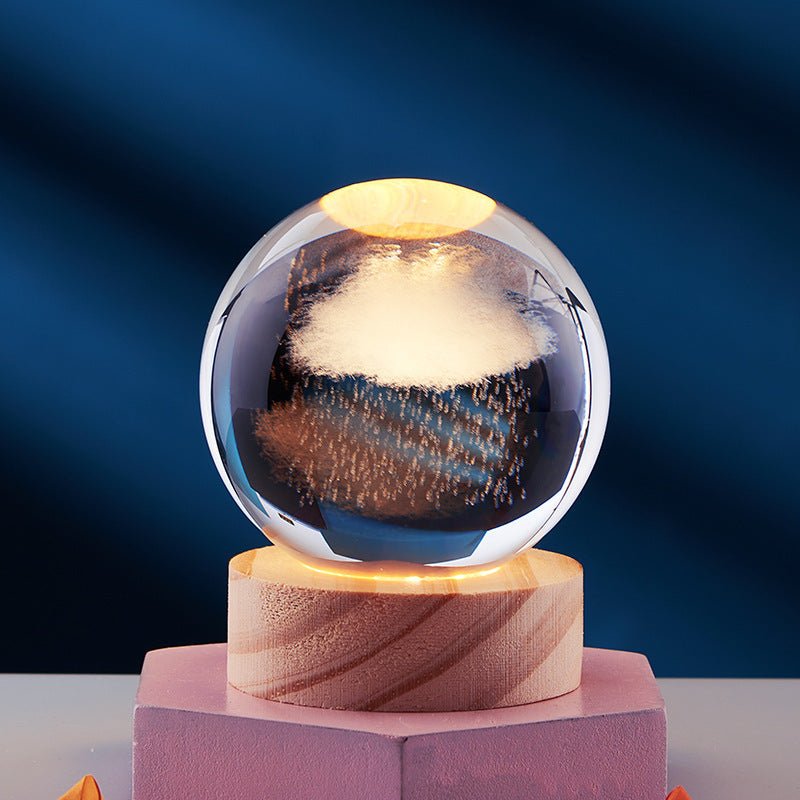 Lisslune | AURASHINE – 3D LED Crystal Lamp for Dreamy Night Ambiance