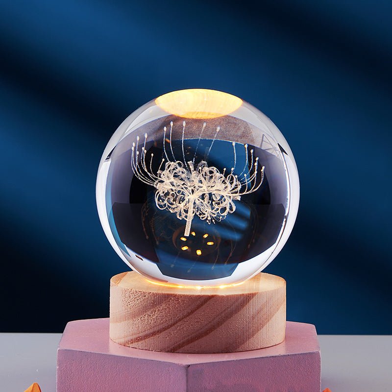 Lisslune | AURASHINE – 3D LED Crystal Lamp for Dreamy Night Ambiance