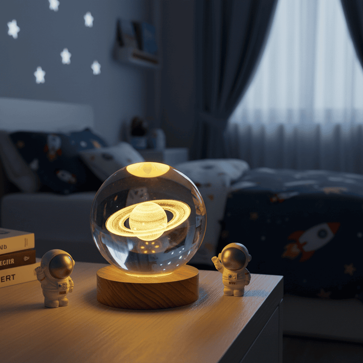 Lisslune | AURASHINE – 3D LED Crystal Lamp for Dreamy Night Ambiance