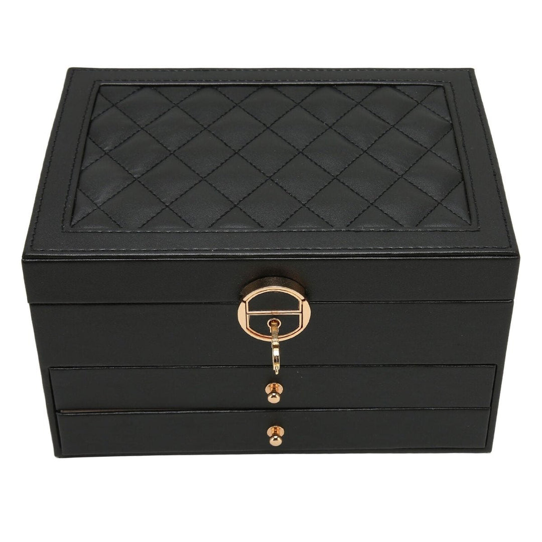 Lisslune | AURELIA BOX – Multi-Layer Leather Jewelry Organizer for Stylish Storage