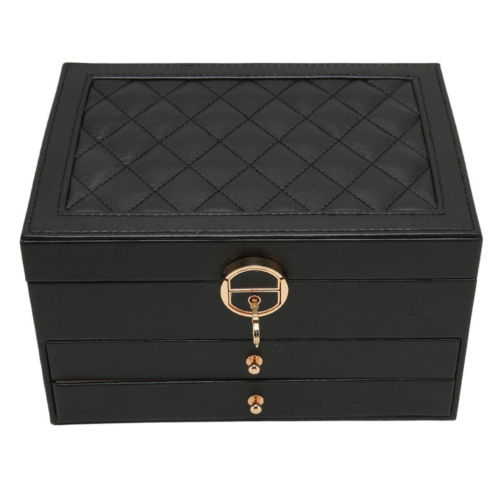 Lisslune | AURELIA BOX – Multi-Layer Leather Jewelry Organizer for Stylish Storage