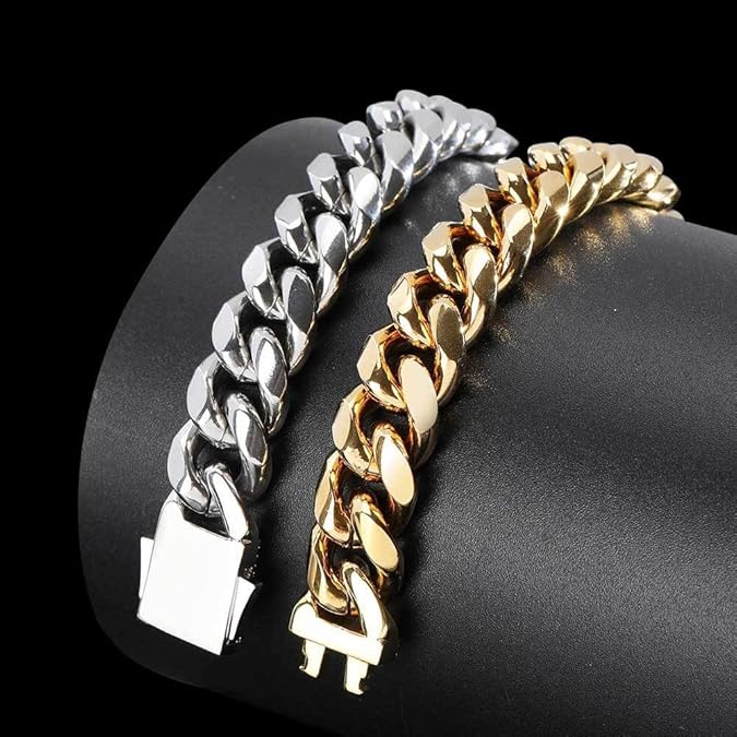 Lisslune | AURELIUS – 18K Gold Plated Cuban Link Bracelet for Men