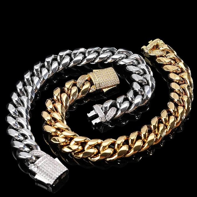 Lisslune | AURELIUS – 18K Gold Plated Cuban Link Bracelet for Men