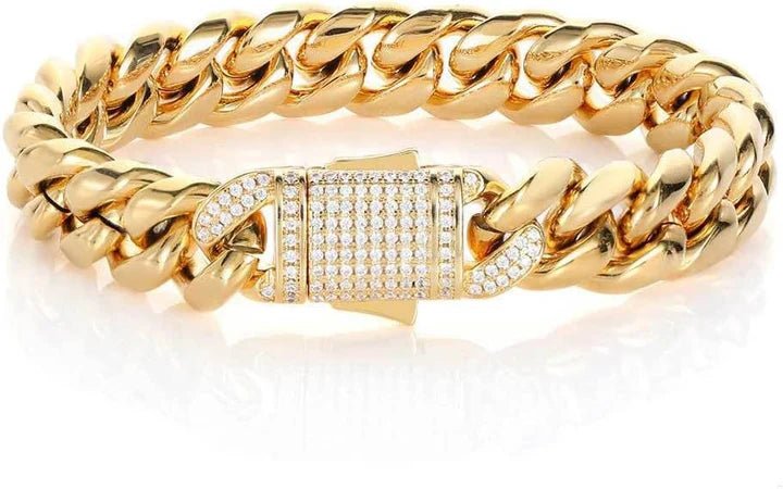 Lisslune | AURELIUS – 18K Gold Plated Cuban Link Bracelet for Men