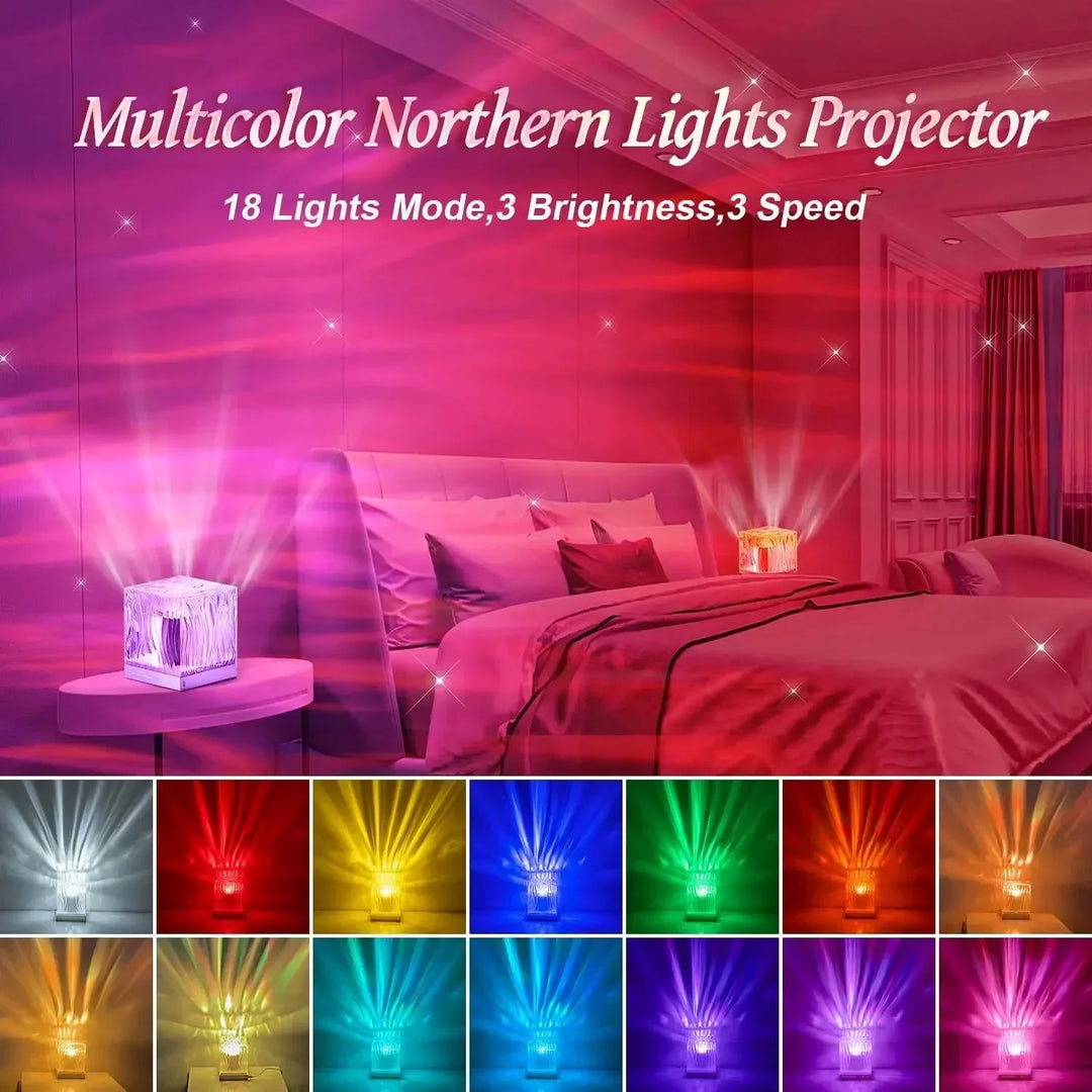 Lisslune | Aurora Water Wave Projector Night Light