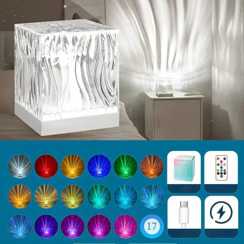 Lisslune | Aurora Water Wave Projector Night Light