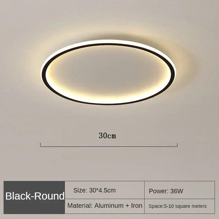 Lisslune | GLOWLITH – Scandinavian LED Ceiling Lamp for Modern, Glare-Free Lighting
