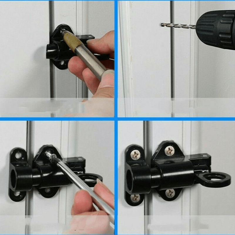 Lisslune | AutoLockGuard – Automatic Spring Lock for Doors, Windows & Cabinets