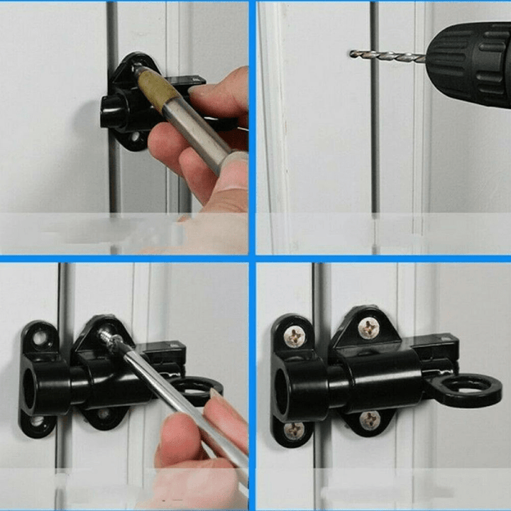 Lisslune | AutoLockGuard – Automatic Spring Lock for Doors, Windows & Cabinets