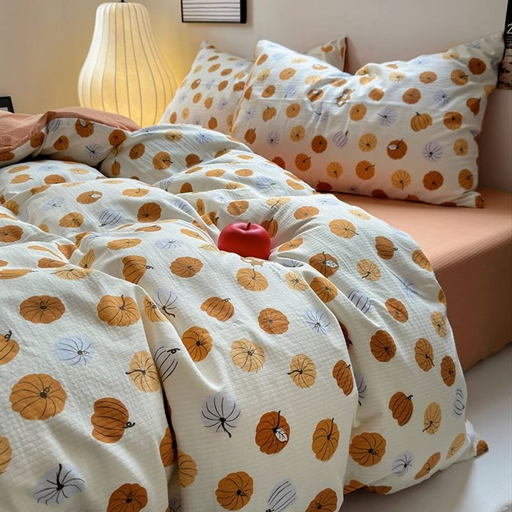 Rynx | Autumn Pumpkin Print Autumn Bedding Set