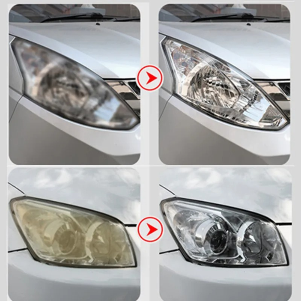 Lisslune | Headlight Restoration Kit | ClearVision | Car Headlight Repair & Polishing System
