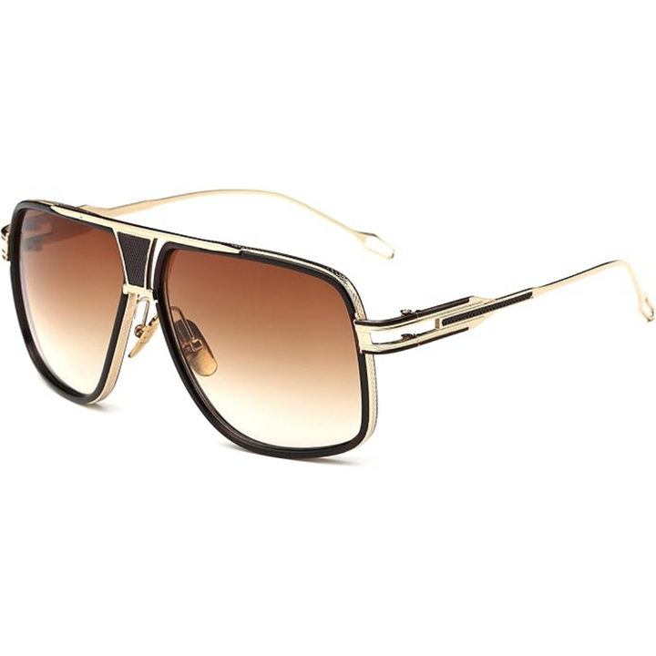 Lisslune | Men’s Aviator Sunglasses with Alloy Frame and UV Protection