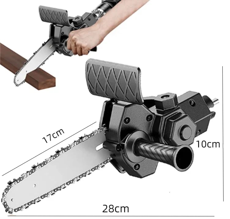 Lisslune | ELECTRIC DRILL MODIFIED TO ELECTRIC CHAINSAW DRILL ATTACHMENT