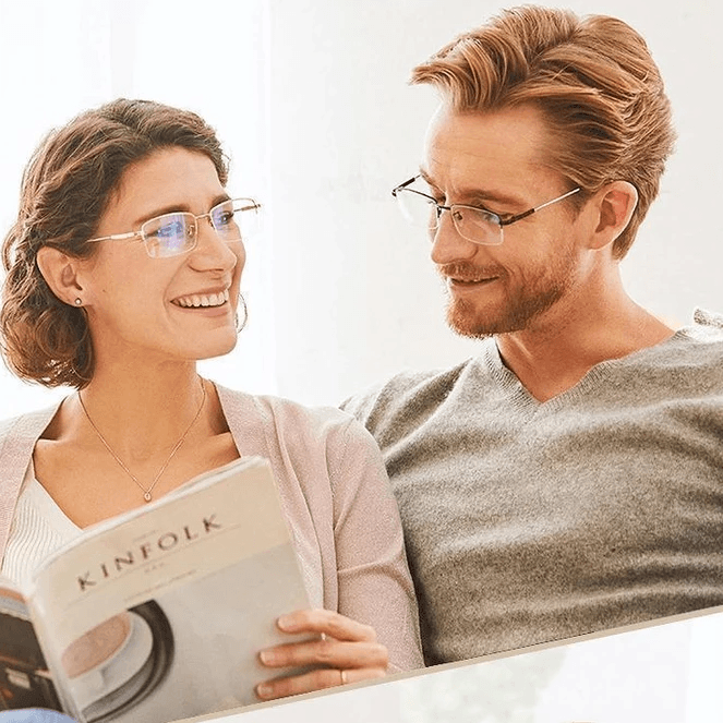 Lisslune | Titanium Progressive Distance and Near Vision Dual-Use Reading Glasses