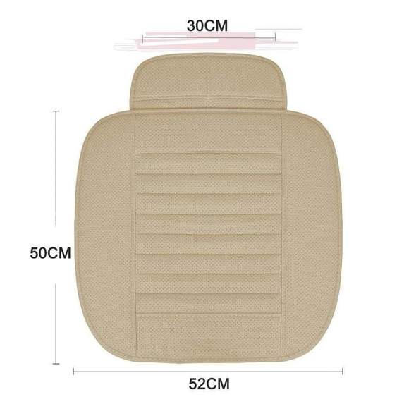 Lisslune | Leather Bamboo Charcoal Car Seat Cushion-Absorbing odor(Four Seasons Universal)