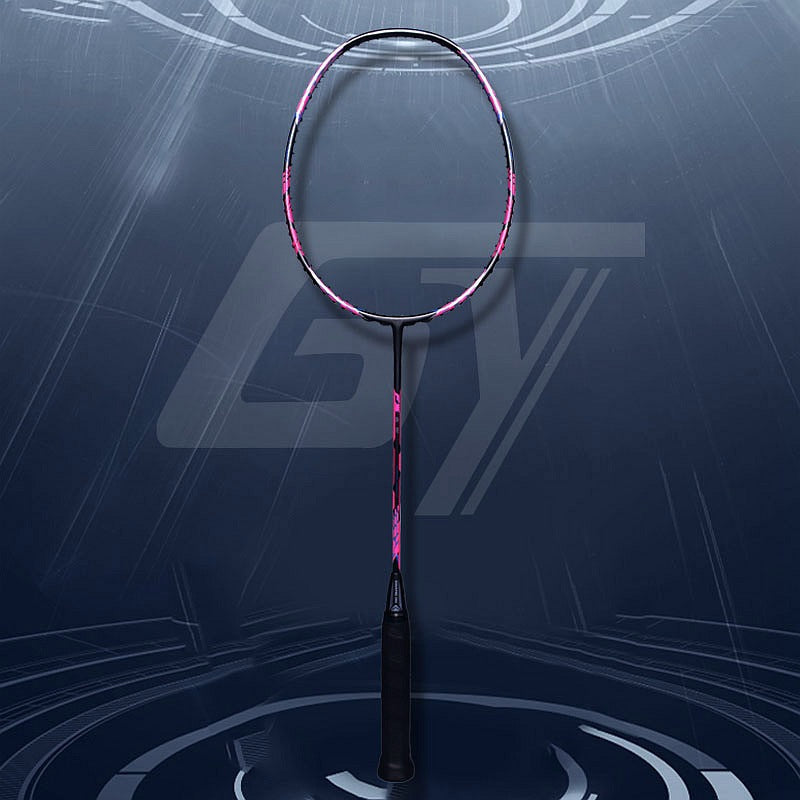 Lisslune | Offensive badminton racket with secondary reinforcement made of 32 pounds of carbon fiber