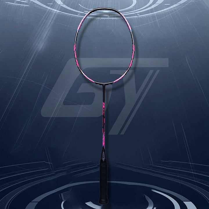 Lisslune | Offensive badminton racket with secondary reinforcement made of 32 pounds of carbon fiber