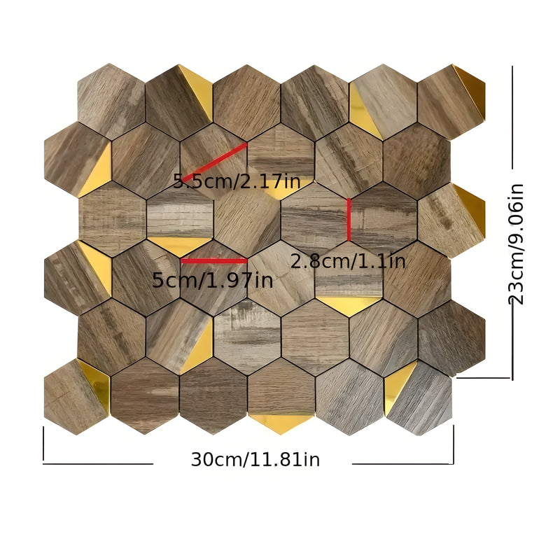 Lisslune | Stylish self-adhesive hexagonal tiles