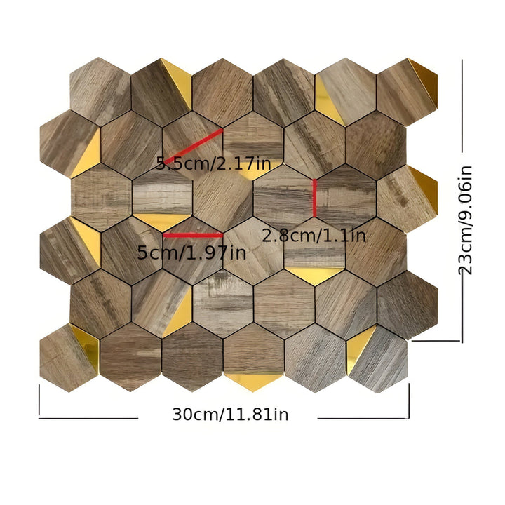 Lisslune | Stylish self-adhesive hexagonal tiles