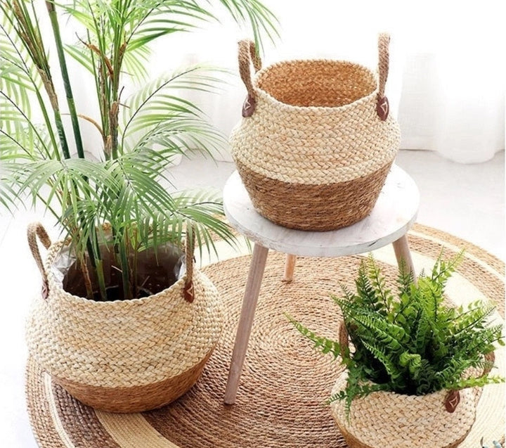 Lisslune | Bamboo Seagrass Storage Basket