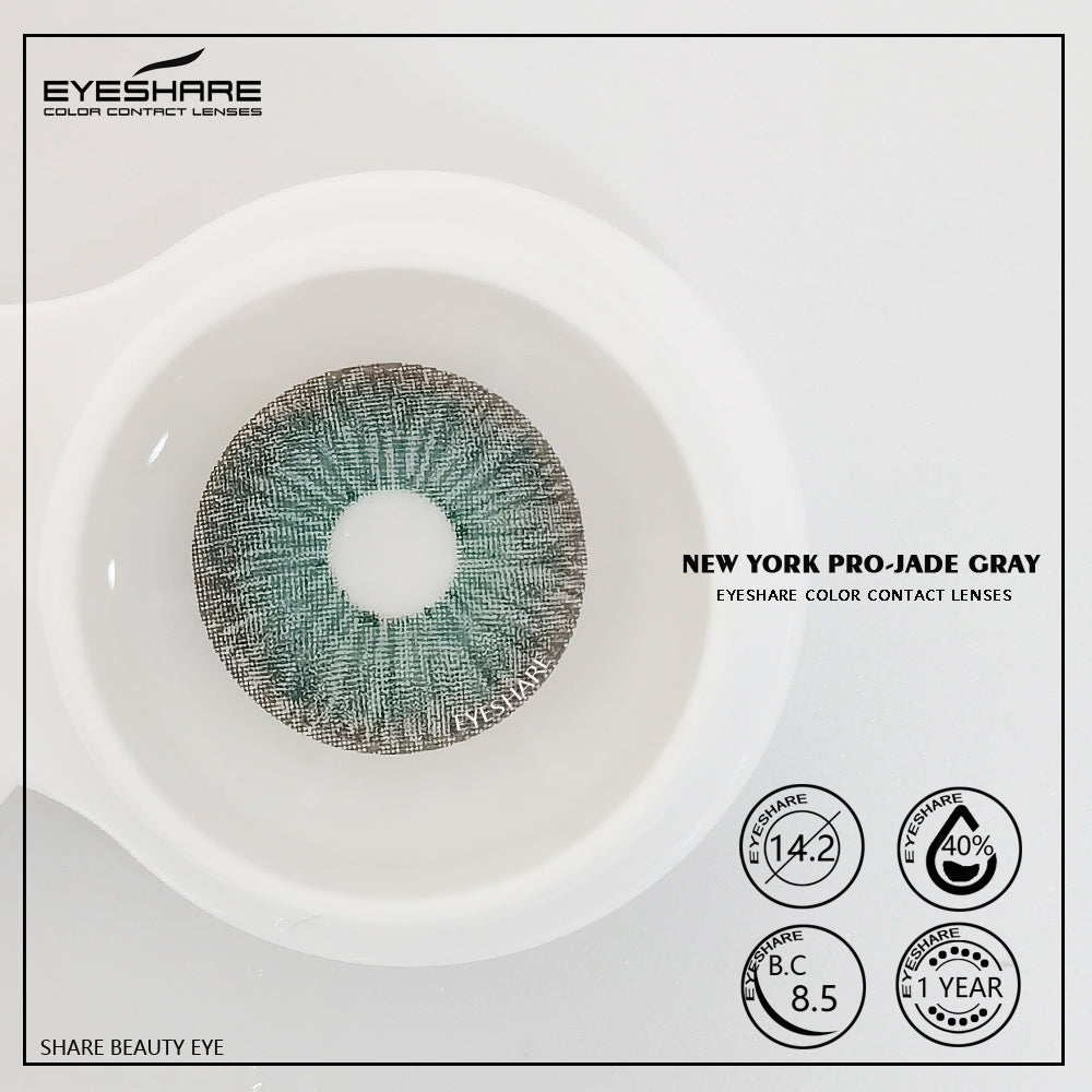 Rynx NewYork Jade Gray 14.2mm 1 Pair | 1 Year