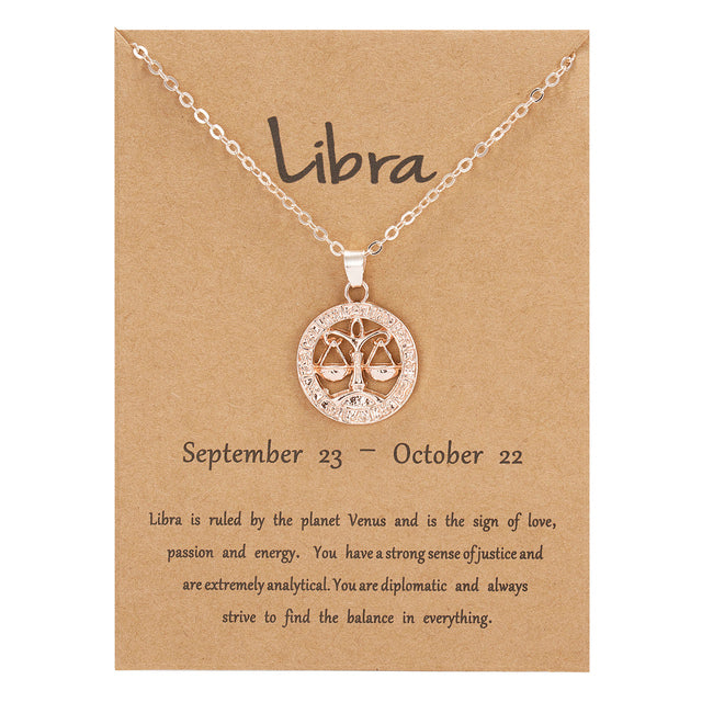 Lisslune | Constellation Rose Gold Animal Necklace