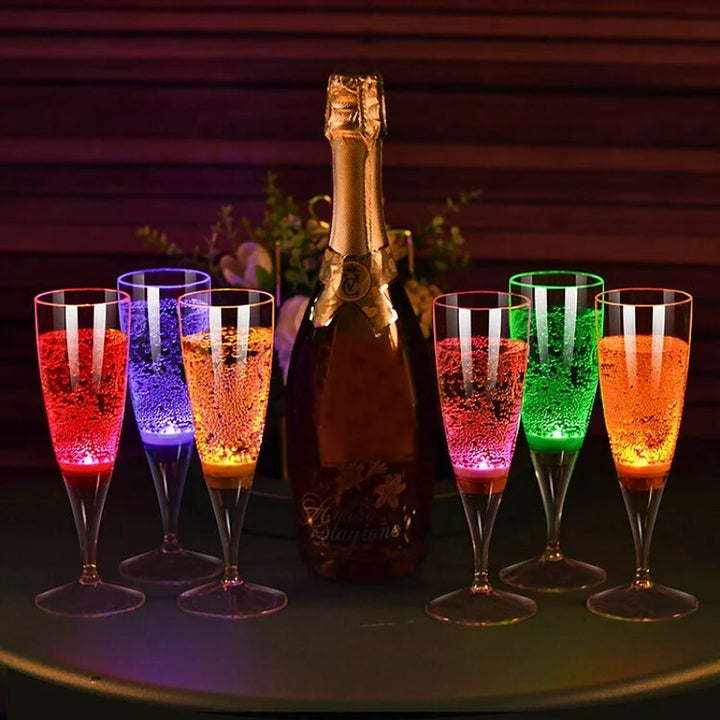 Lisslune | GlowSip - LED-lit wine glass set (6 pieces)