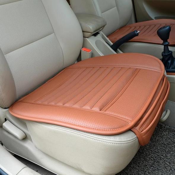 Lisslune | Leather Bamboo Charcoal Car Seat Cushion-Absorbing odor(Four Seasons Universal)