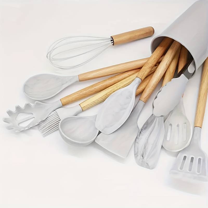 Lisslune | Kitchen tool set – silicone – non-stick coated – heat resistant