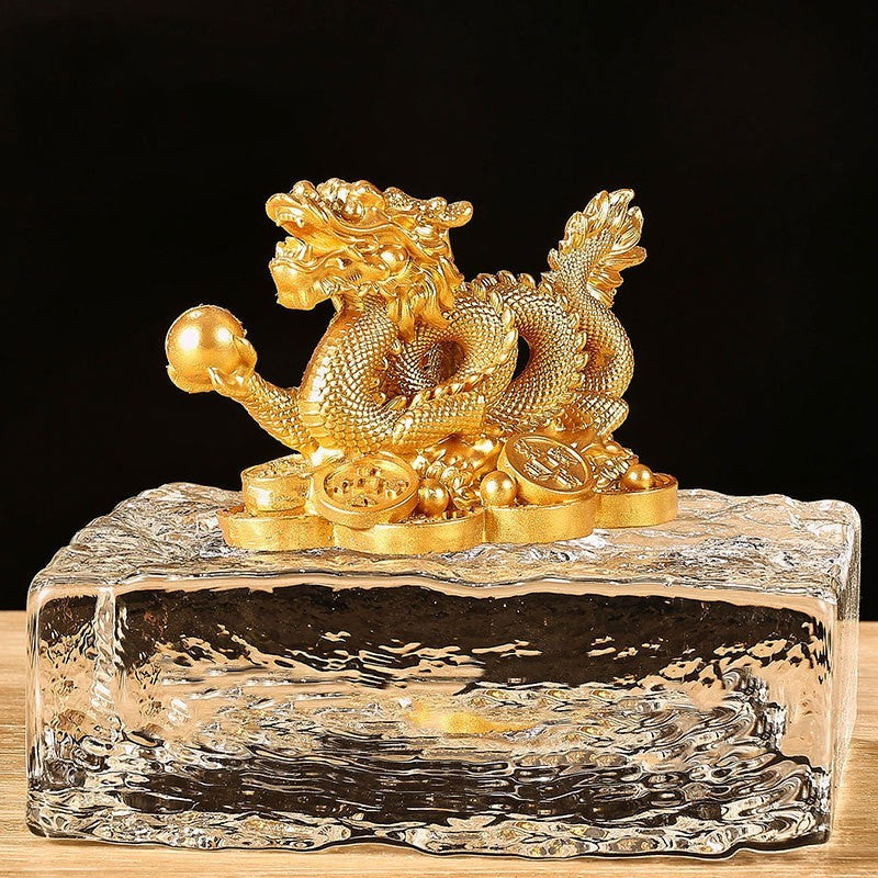 Lisslune | Fortune Dragon Resin Decor for Home & Office