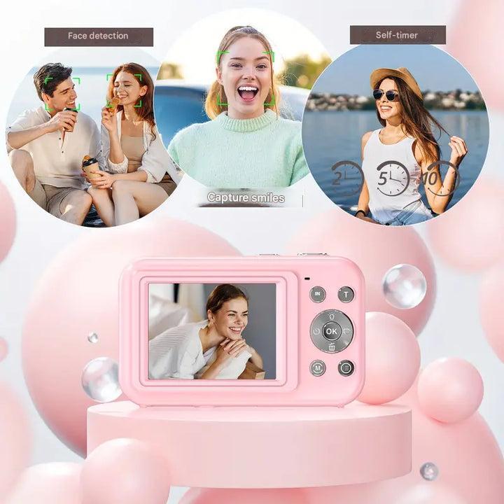 Lisslune | Vintage Digital Camera – Snapora | Retro Style Compact Camera with 1080p HD