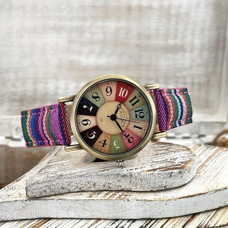 Lisslune | Watches with multicolored rainbow pattern
