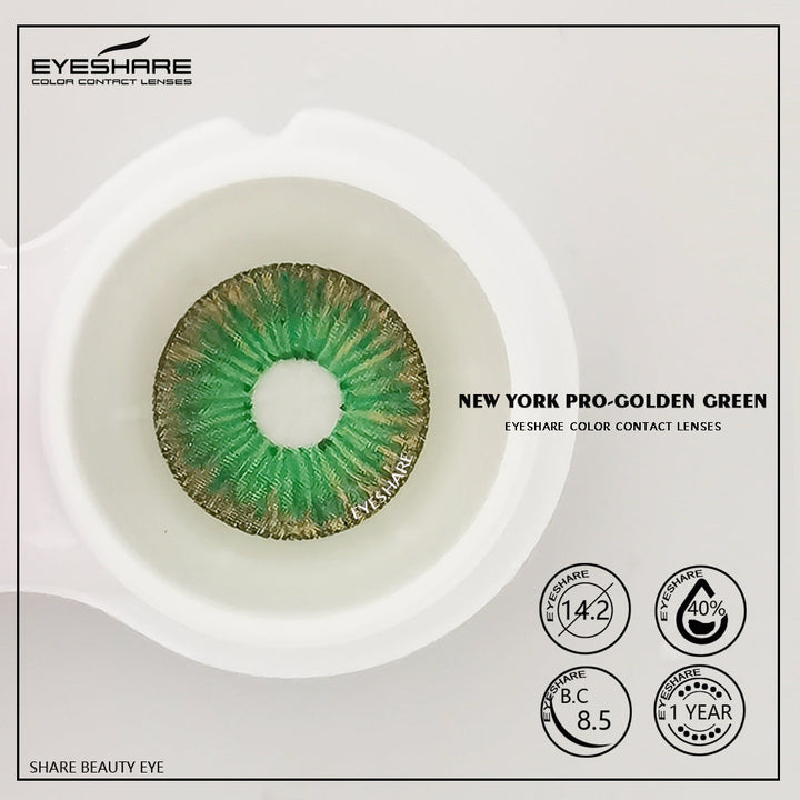Rynx NewYork Golden Green 14.2mm 1 Pair | 1 Year