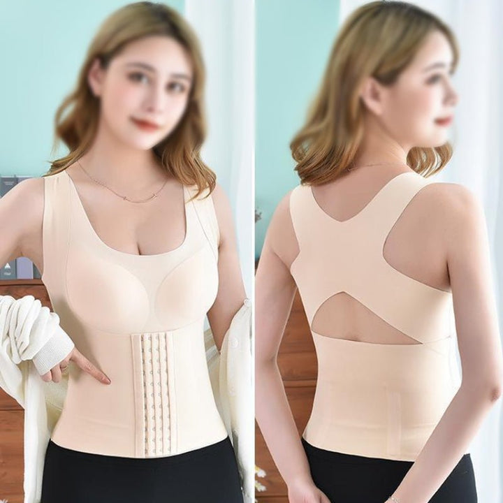 Lisslune | 3-in-1 Waist Buttoned Bra Shapewear