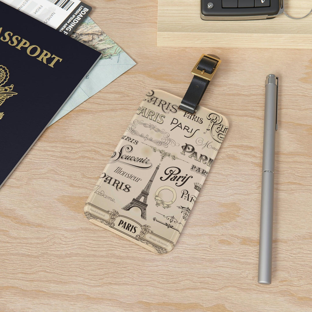 Lisslune | Chic Traveler: Personalized set of luxury luggage tags with elegant leather straps