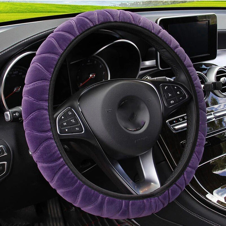 Lisslune | Soft Winter Warm Plush Steering Wheel Cover