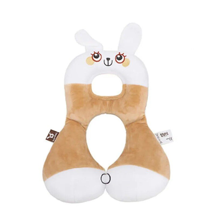 Lisslune | Kids Caricature Animal U-shaped Neck Pillow - Comfort & Protection for Car Rides