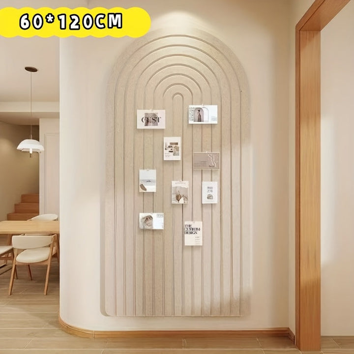 Lisslune | Curved Felt Notice Board – Large Self-Adhesive Wall Decoration made of Polyester Felt