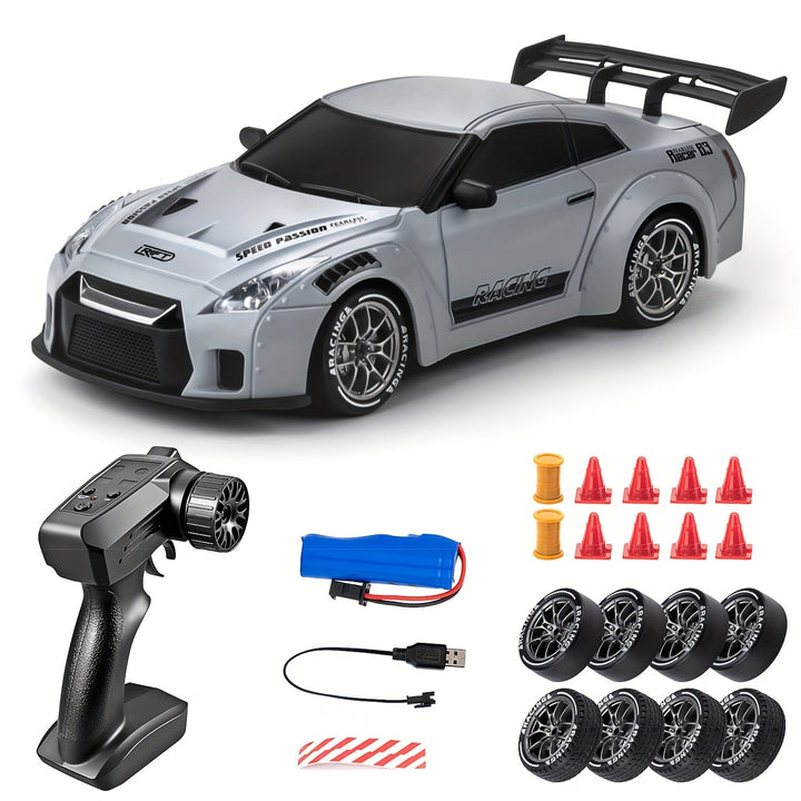 Lisslune | Ultimate 1:24 RC Drift Car with LED Wheels – Rechargeable 4WD Racing Toy