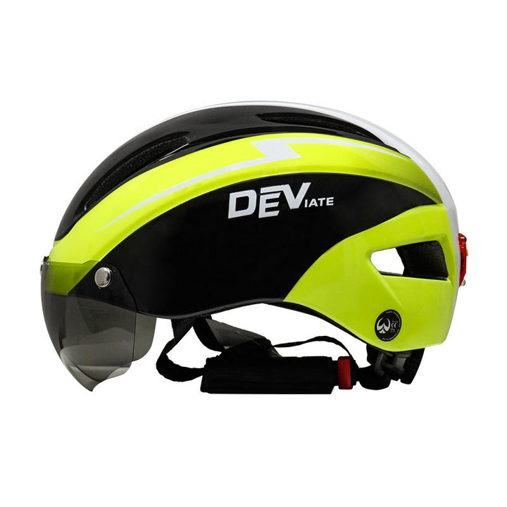 Lisslune | Bicycle Helmet Rider Helmet Sporty Helmet Glasses Rider Helmet Safety Light