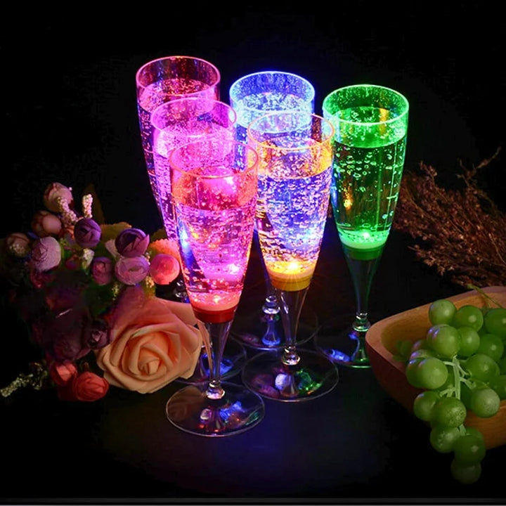 Lisslune | GlowSip - LED-lit wine glass set (6 pieces)