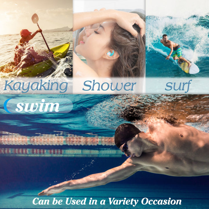 Lisslune | Reusable Silicone Swim Earplugs