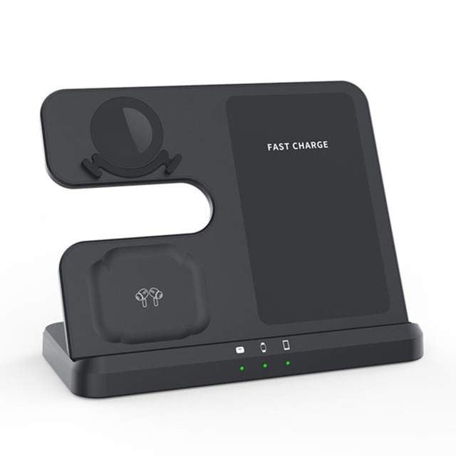 Lisslune | 3-in-1 Wireless Charger Stand for Samsung S22, S21, S20, S10 Ultra; Note series; Galaxy Watch 5, 4; Active Buds 15W