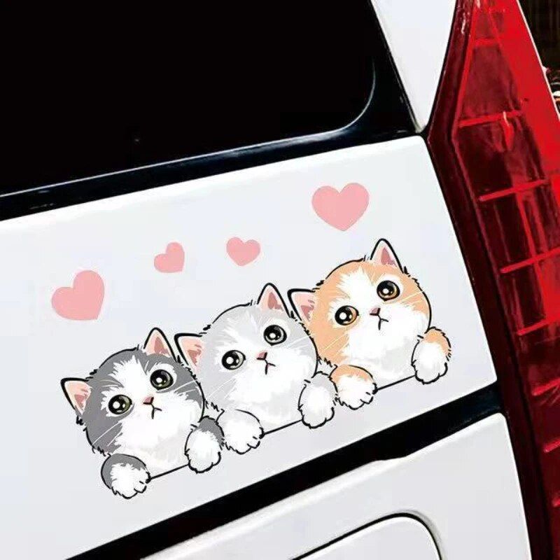 Lisslune | Cute cartoon mouse stickers for car