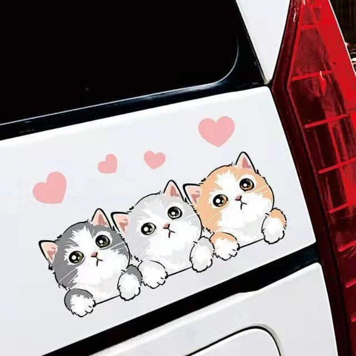 Lisslune | Cute cartoon mouse stickers for car