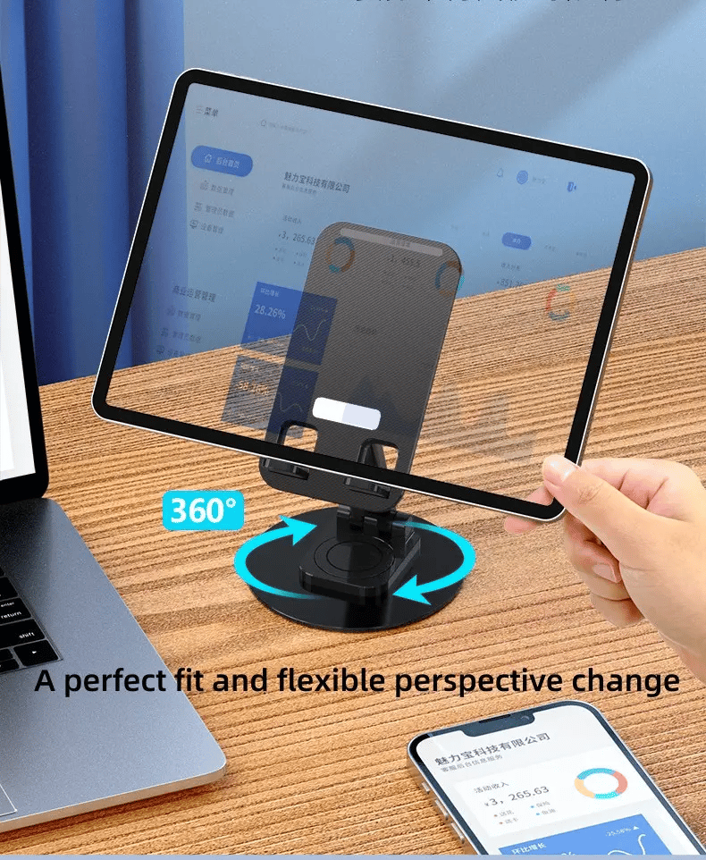 Lisslune | Folding computer phone holder in aluminium alloy